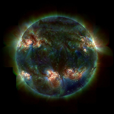 Ultraviolet image of the Sun