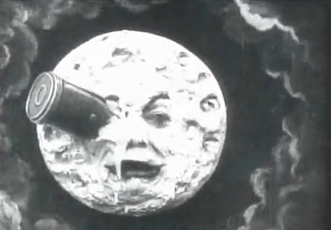 Still from M&eacute;li&egrave;s' Le Voyage dans la lune