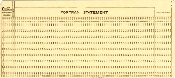 Computer punch card