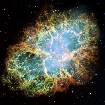 Hubble Space Telescope image of the Crab Nebula