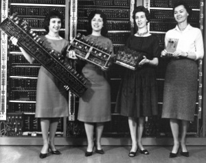 Evolution of early computer circuitry from ENIAC through 1962