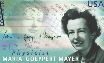 Maria Goeppert Mayer US postage stamp.