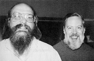 Ken Thompson and Dennis Ritchie.