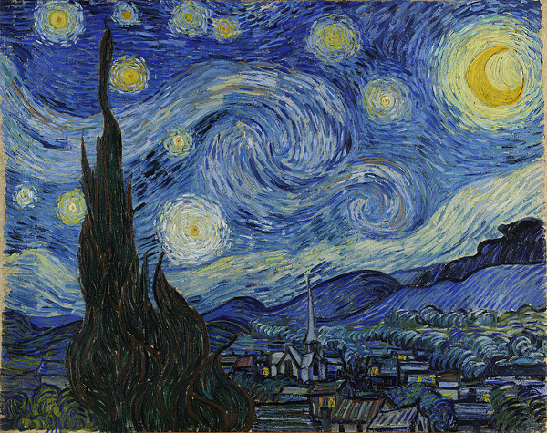 Vincent van Gogh (1853-1890), 'The Starry Night' (1889, Oil on canvas)
