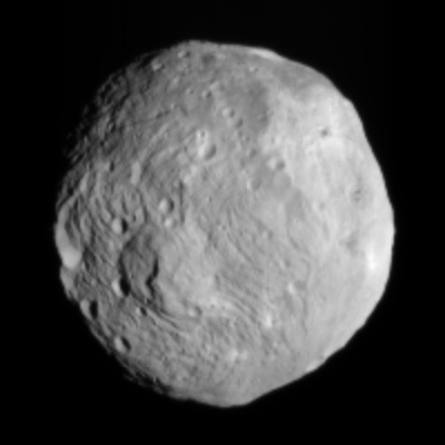 Vesta imaged by Dawn on July 9, 2011.