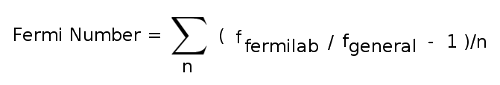 Fermi Number Equation