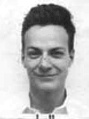 Very small photograph of Richard Feynman