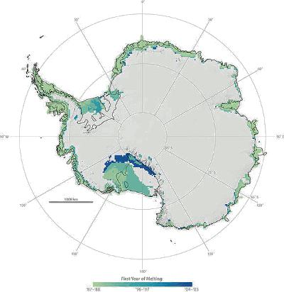 Antarctic Ice Melt, 1987-2006