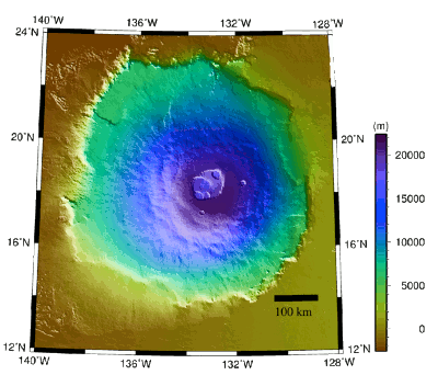 Olympus Mons topography (Stephanie Albornoz)