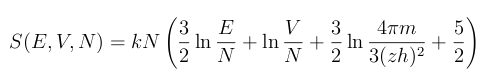 The Sackur-Tetrode Equation