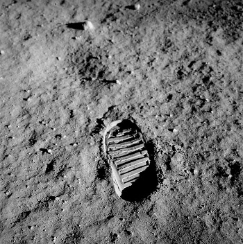 Buzz Aldrin (Apollo 17) bootprint