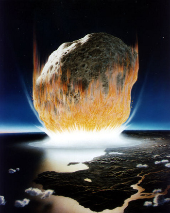 Asteroid Impact at K-T extinction (NASA)