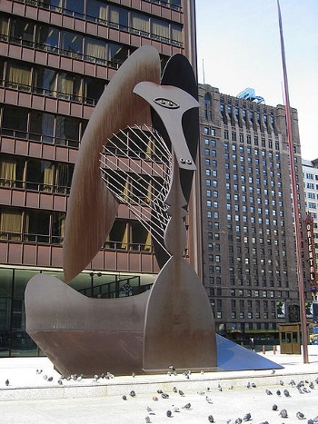 Untitled 1967 sculpture in CORTEN steel by Pablo Picasso