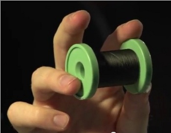 Wet-spun carbon nanotube thread on a spool