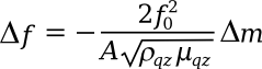 Sauerbrey equation
