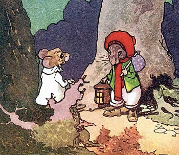 Illustration by Florence White Williams from 'Willie Mouse' by Alta Tabor