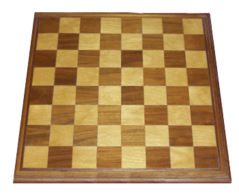 Wood inlaid chessboard