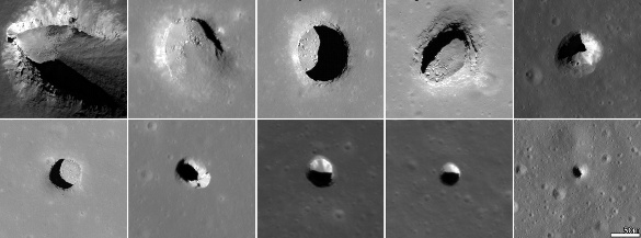 Lunar pit montage