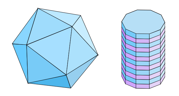 Crystal habits of 5- and 10-fold quasicrystals