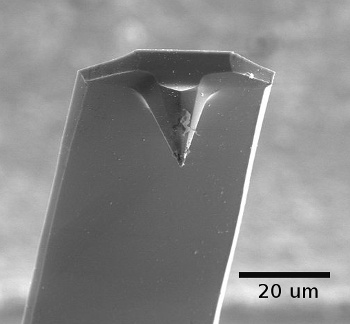 An AFM cantilever