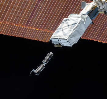 Launch of CubeSats from the International Space Station