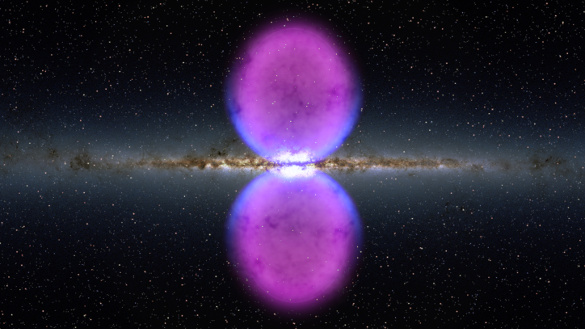 Fermi bubble in Milky Way Galaxy (NASA)