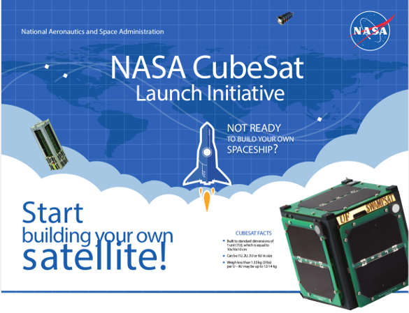 Portion of a NASA CubeSat poster