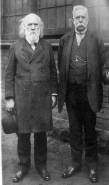 George W. Melville (left) with George Westinghouse (right)