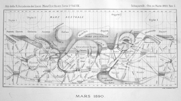Giovanni Schiaparelli, Atlas of Mars 1890