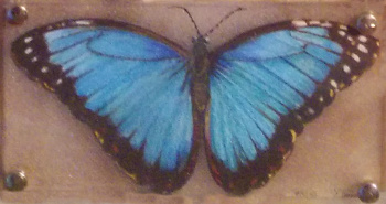 A Shrinky Dinks butterfly