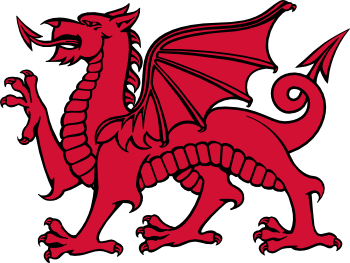 Dragon from the flag of Wales