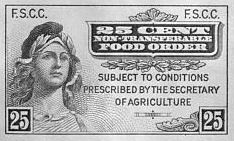 The first US food stamp (1939)
