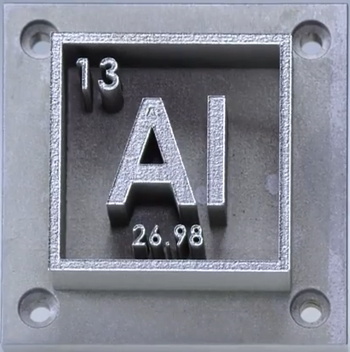 A 3D-printed aluminum alloy component