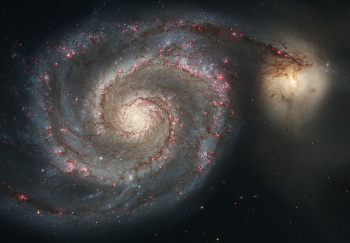Whirlpool Galaxy (M51/NGC 5194) with NGC 5195