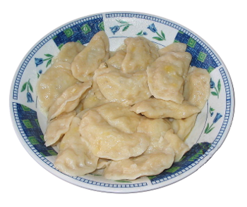 A plate of pierogi