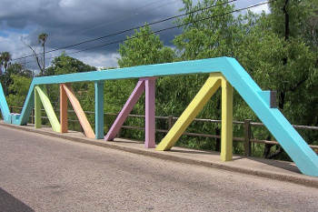 Example of a pony truss bridge
