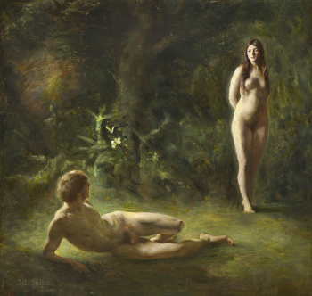 Adam and Eve by Julius Paulsen, 1993