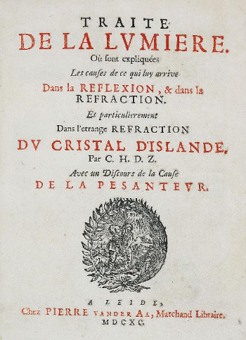 Title page of Traité de la lumière by Christiaan Huygens