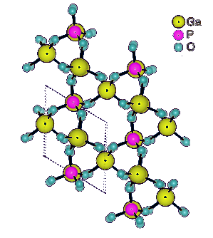 Structure of gallium phosphate.