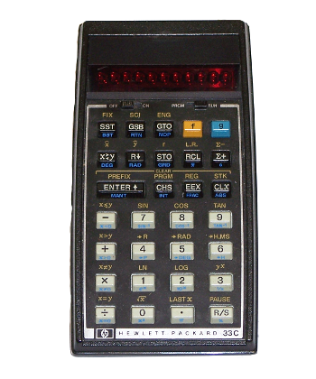 An HP-33C Scientific Programmable Calculator