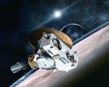 New Horizons spacecraft at Pluto (artist's conception)
