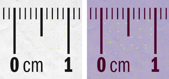 Printer identification dots