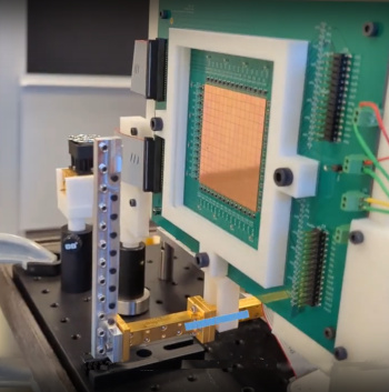 Terahertz radar on a test stand