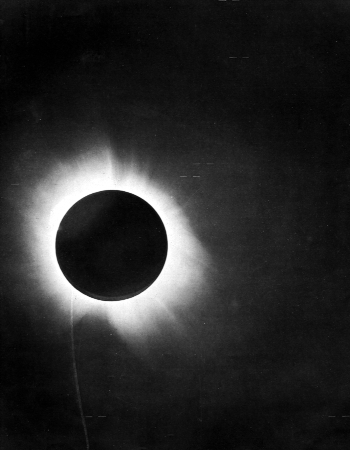 Positive image of the Solar eclipse of May 29, 1919