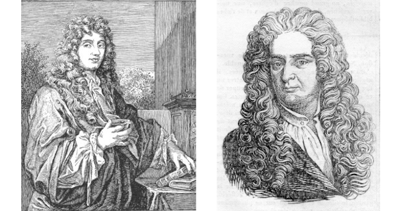 Christiaan Huygens and Isaac Newton