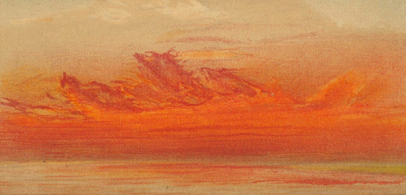 Afterglow of the 1883 Krakatoa eruption