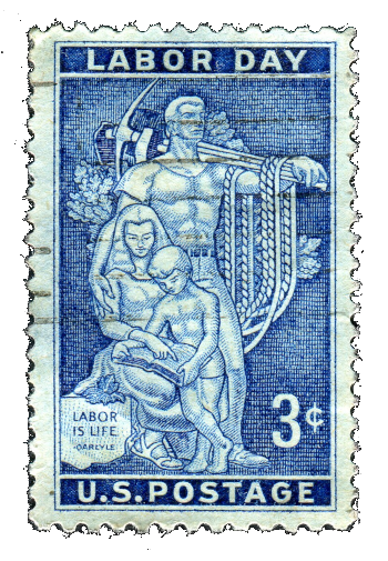 US 1956 stamp in honor of Labor Day