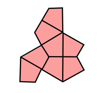 13-sided monotile composed of eight 'kite' sections