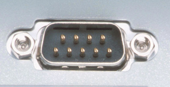 9-pin male serial port connector