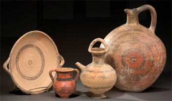 Ancient Greek clayware circa 800 BC